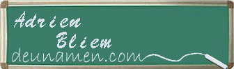 Adrien Bliem Visitenkarte